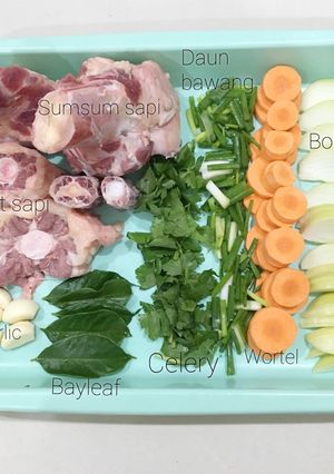 Foto resep MPASI Zoe (7+) : Kaldu sapi / Beef broth / Beef stock