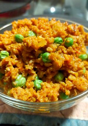 A picture of Soya Bhurji.