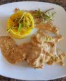 Pollo al vermouth, con puerros. #recetariocamino