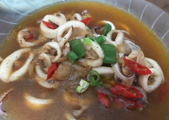 Resep Cumi Goreng Saus Mentega, Bikin Ngiler