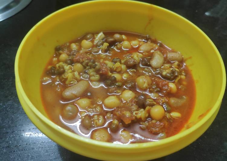 Easiest Way to Prepare Perfect Mixed Sprouts Sabji