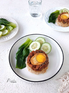 Foto resep Nasi Tim Ayam Jamur