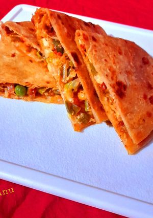 A picture of Veg Cheese Wraps.