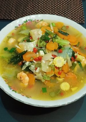 Foto resep Capcay udang kuah