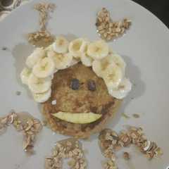 A picture of Hotcakes de avena y mango.