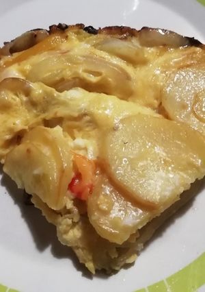 Una foto de Frittata rápida de papa y vegetales