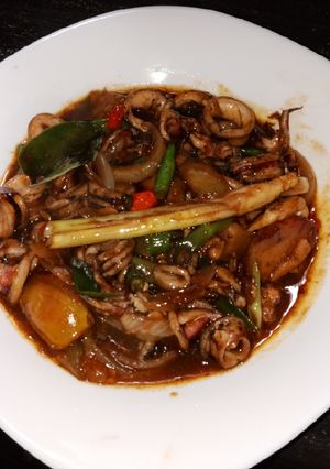 Foto resep Tumis cumi basah