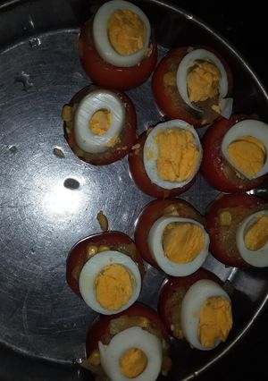 Una foto de Tomates rellenos con fariña