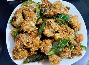 Hình của món Thịt heo rừng chiên giòn.