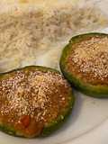 Zapallitos rellenos con picadillo de carne