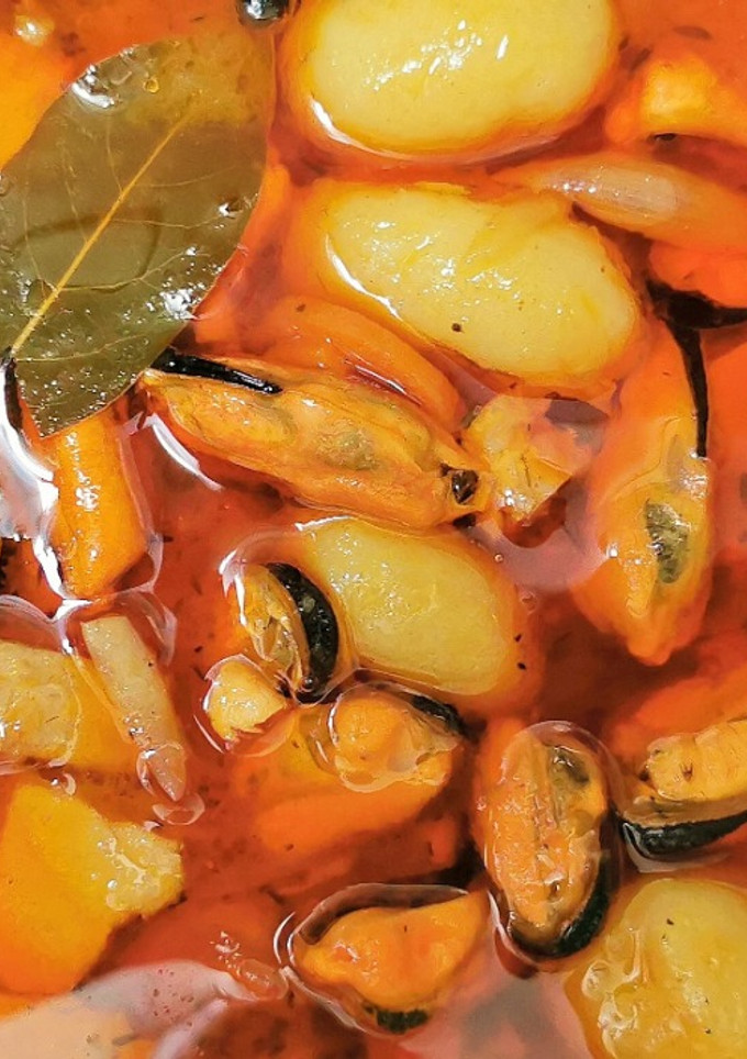 Una foto de Mejillones en escabeche