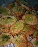 Tostaditas de baguettes con pesto