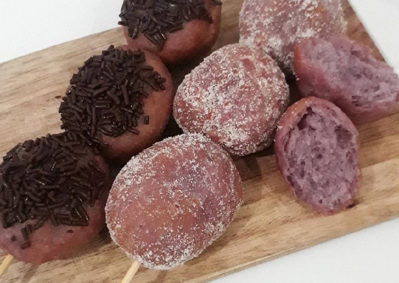 Sate Donat (Ubi Ungu)