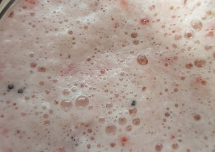 Batido de manzana y fresa 🍓🥛🍎