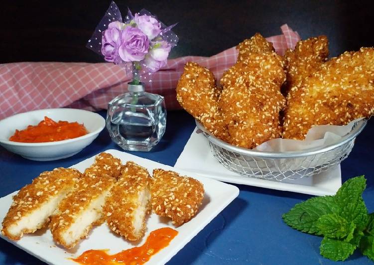 Langkah Mudah untuk Menyiapkan LowCarb Chicken Katsu Crispy #Pekaninspirasi_Cookpad Anti Gagal