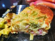 Une photo de tarte salée asperge