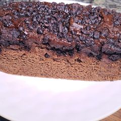A picture of Buttermilk banana chocolate cake.