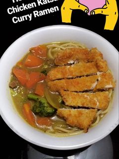 Foto resep Japanese Chicken Katsu Curry Ramen