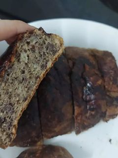 Hình của món Bánh mì chuối nướng nguyên cám.