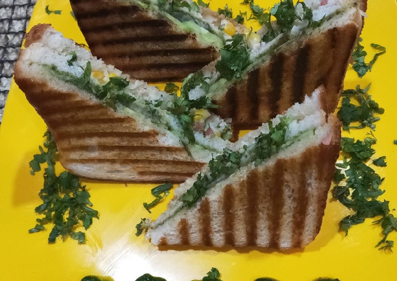 Cucumber and tomato sandwich