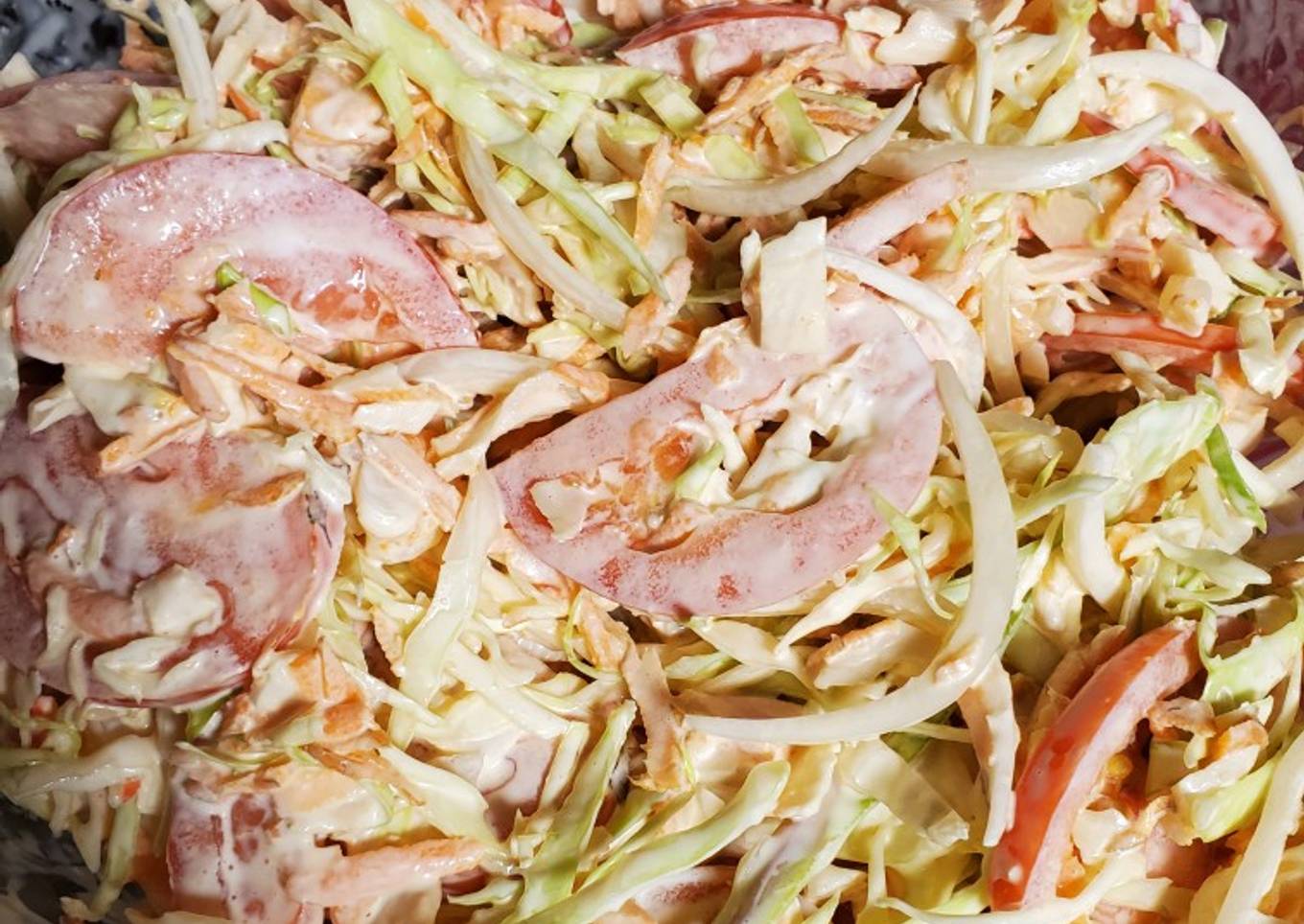 Ensalada de surimi y camarones