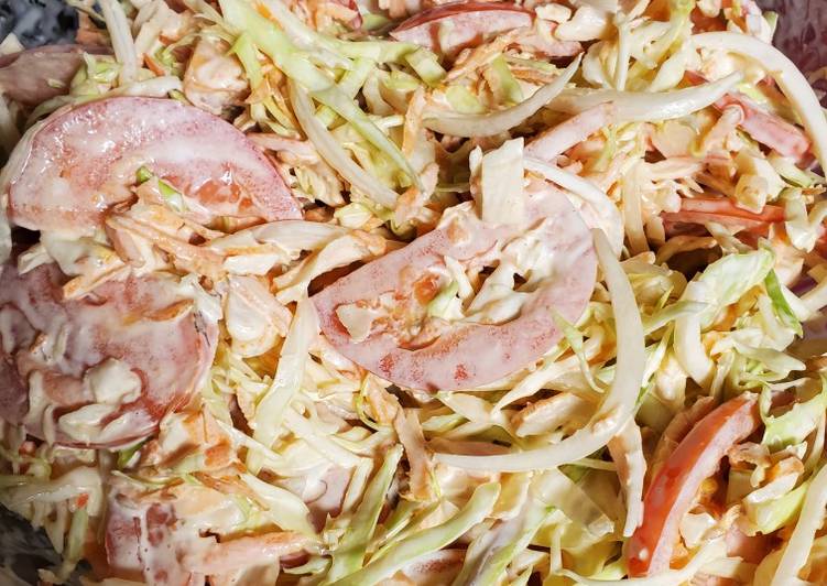 Ensalada de surimi y camarones