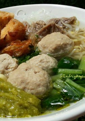 Foto resep Bakso Kuah Komplit a-la Indi