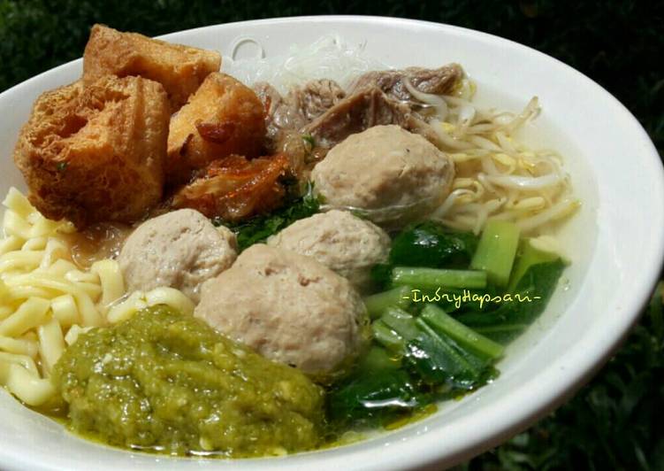 Bakso Kuah Komplit a-la Indi