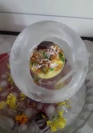 A picture of Rajbhog shree khand at the ice Tunnel.