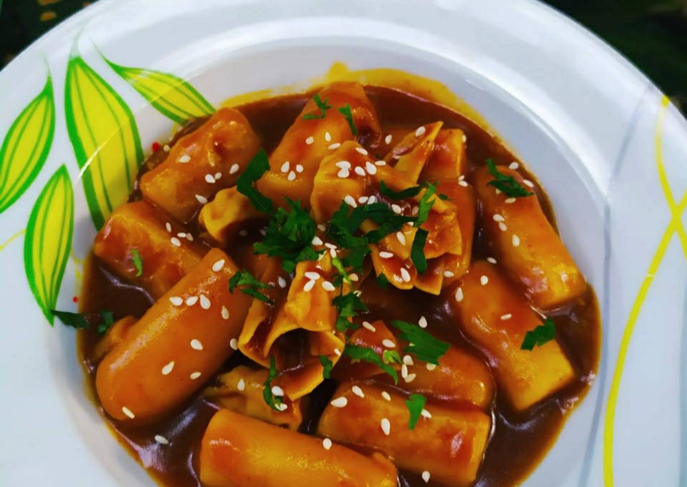 Tteokbokki with homemade Gochujang 🇰🇷