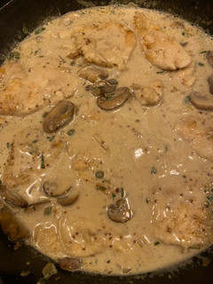 A picture of Chicken with Mushrooms.