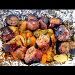 A picture of Italian Sausage Foil packs.