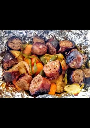 A picture of Italian Sausage Foil packs.