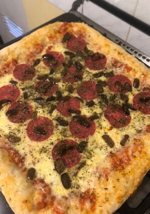 Una foto de Pizza casera crack 👌🏻