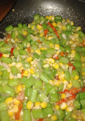 Foto resep Tumis sayur beans&corn