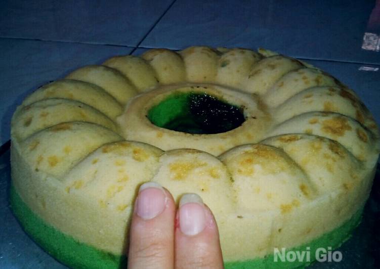 Bolu kukus hijau pandan