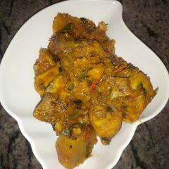 A picture of Unripped plantain porridge.