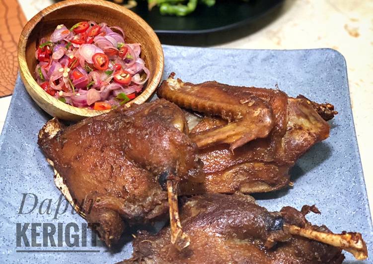 Resep Bebek Goreng Bali dan Sambal Matah Super Enak