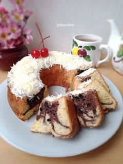 Foto resep Marble Chiffon Cake (tanpa loyang chiffon)