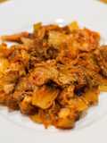 Stir-fried kimchi and pork