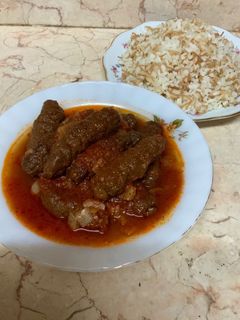 صورة لوصفة كفتة أرز