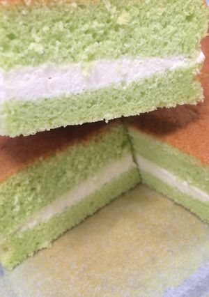 รูปของ ชิฟฟ่อนใบเตย pandan chiffon cake ชิฟฟ่อนเค้กใบเตย เค้กชิฟฟ่อนใบเตย