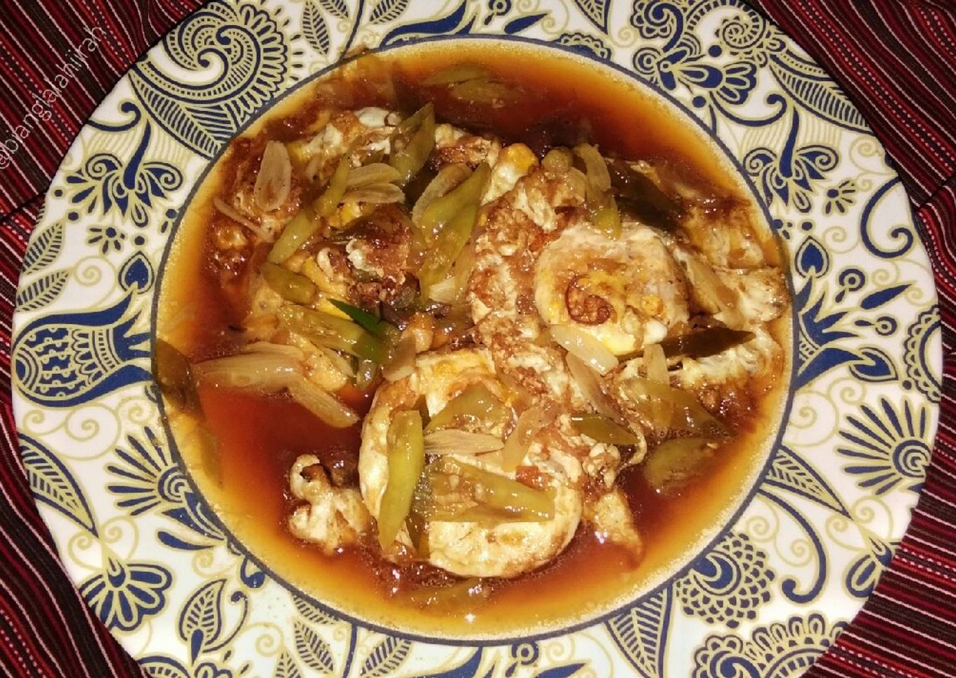 Telur Ceplok Tumis Asam Jawa, Enak Banget!