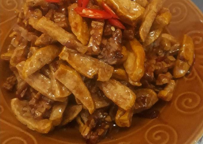 Oreg tempe tahu rumahan