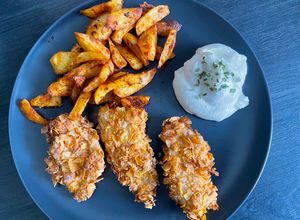 Cornflakes csirkemell Airfryer-be recept fotója