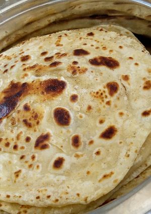 A picture of Soft layered chapati #Authormarathon.