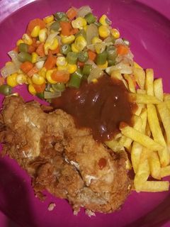 Foto resep Steak Ayam Saos BBQ