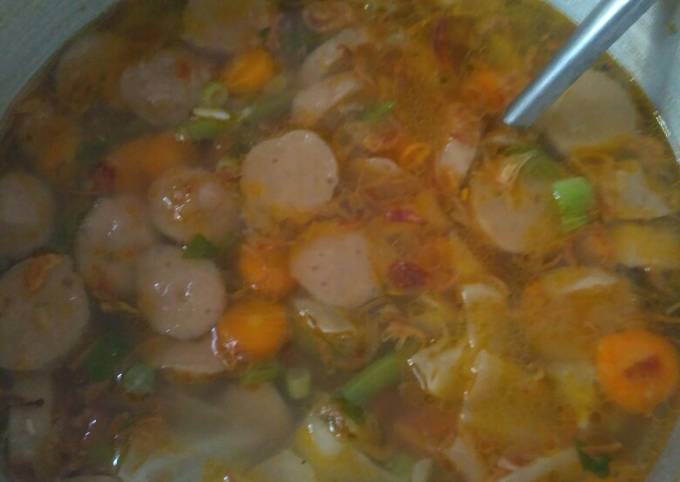 Cara Memasak Sayur sop bakso Anti Gagal