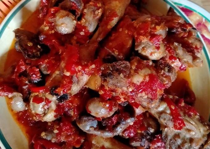 Ayam sambel cabe merah