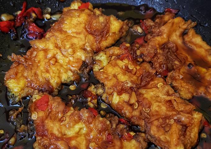 Langkah Mudah untuk Menyiapkan Telur Dadar Sambel Kecap, Sempurna